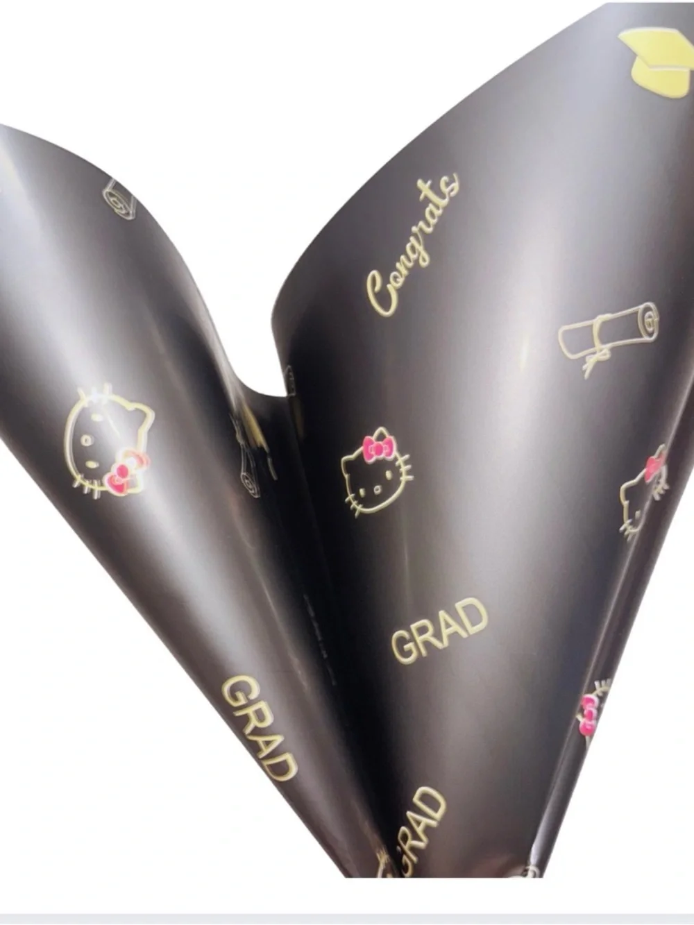 Hello Kitty Premium Graduation Bouquet Wrap Paper 20 Sheets 22x22 Waterproof